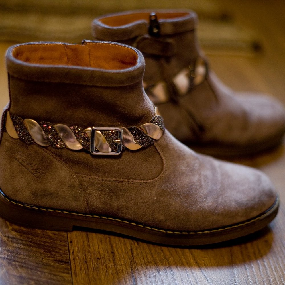 Pom d'Api PARIS girls boots bootie size 1.5 size 2 EU 33 worn ONE time $200